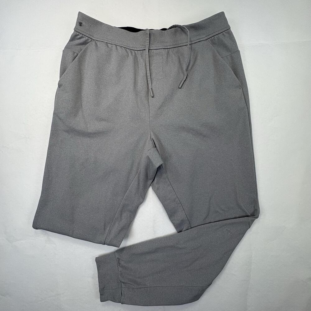 Lululemon Intent Jogger Mens Large Heathered Grey Sage Luon Pants Ribbed Ankle